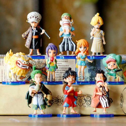 Mô hình đồ chơi - Wcf Luffy Zoro Sanji Nami Choper Usopp Law Kin'emon Sư Tử vàng Otama -  One Piece - No Box - N3-K43-T1-S1
