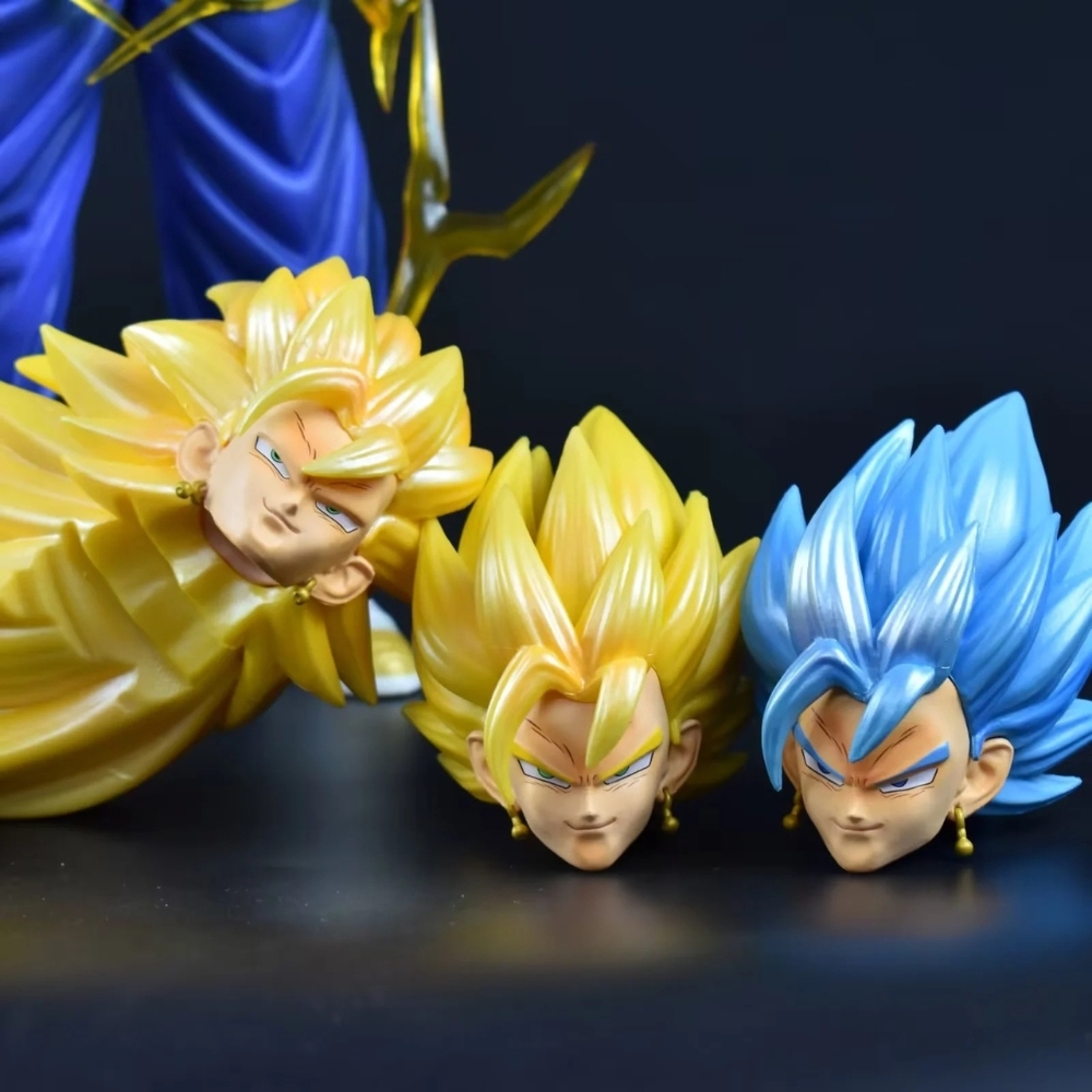 Mô Hình DragonBall Vegito dáng đứng - 3 đầu thay thế - Cao 38cm - nặng 2.7kg - Figure DragonBall - Box Bìa Carton