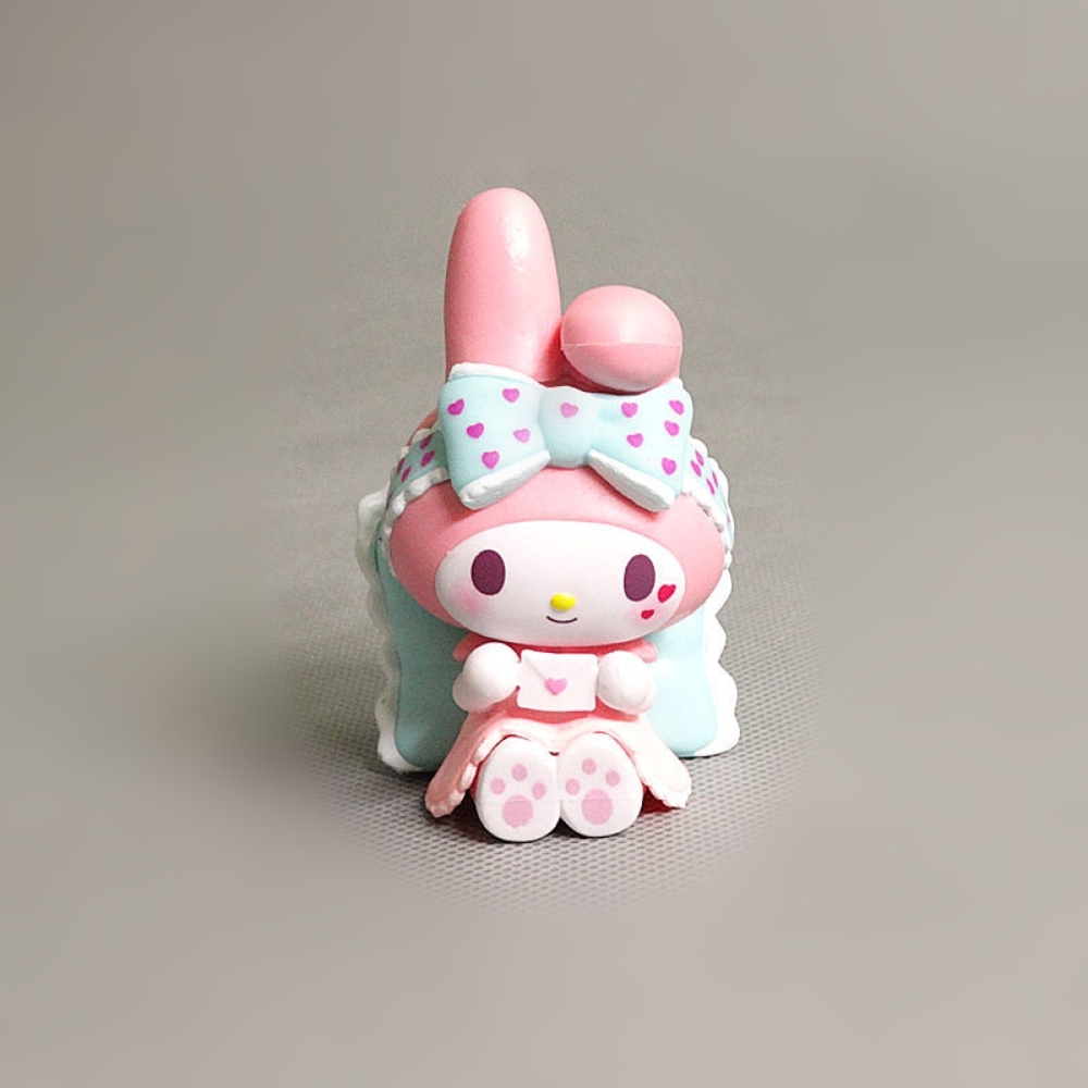 Mô hình kuromi Bộ 6 Melody Kuromi - Blind Box - cao 6-8cm - Nặng 50gram - Bọc Túi - Hộp Màu - N3-K47-T2-S1