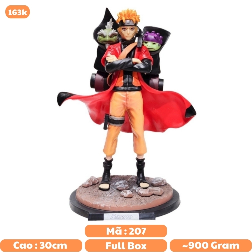 Mô hình Naruto hiền nhân 2 cóc đi kèm cao 30cm ,  ở base tỉ lệ 1/6  hàng nét siêu chất lượng - Naruto - E - 10