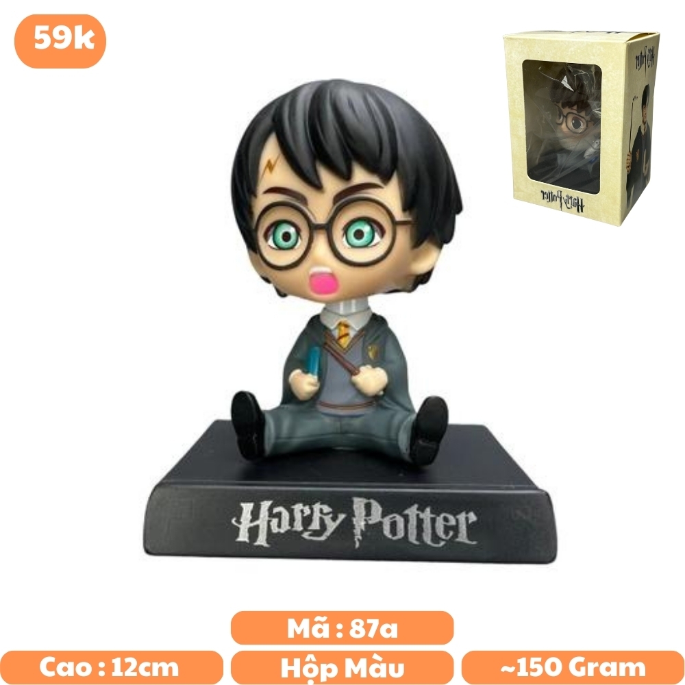 Mô Hình lắc đầu hary potter biểu cảm ngạc nhiên - Cao 12cm - nặng 150gram - Phụ kiện : đế + miếng dán - FULL BOX : box màu - N3-K28-T3-S2
