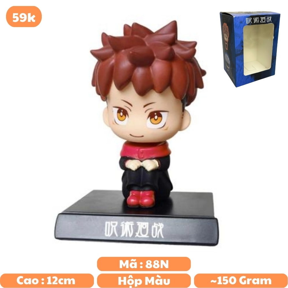 Mô Hình đồ chơi - Yuji Itadori lắc đầu - Bộ lắc đầu - Có Box Màu - N3-K24-T4-S2