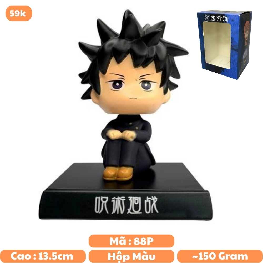 Mô Hình Fushiguro Megumi lắc đầu - cao 13,5cm - ngang 9cm - dọc 7cm - nặng 200gram + có box - N3-K24-T4-S3