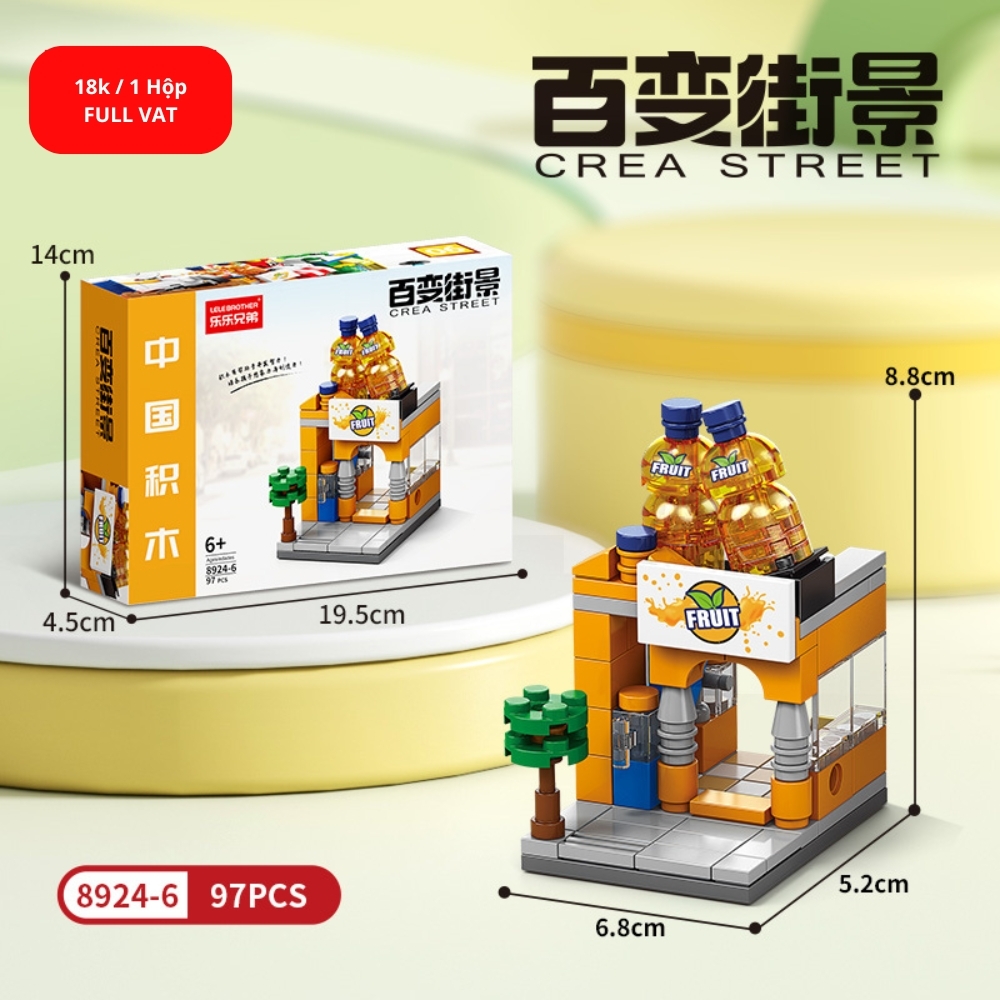 Bộ Đồ Chơi Lắp Ghép Mô Hình Cửa Hàng Fanta - 97pcs - Full Box - Sku : LG-8924-6 ( VAT 001-11-11) K120-T1-S6