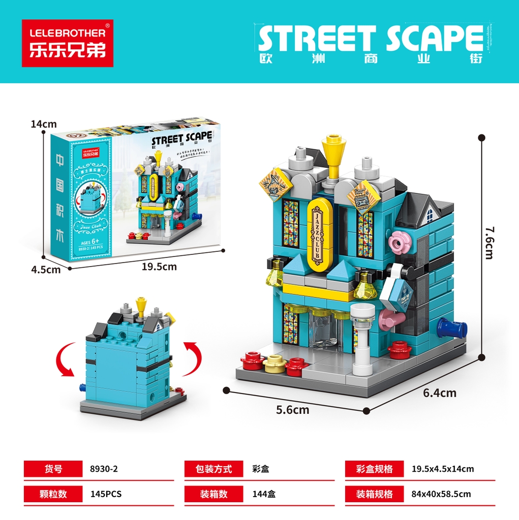 Bộ lắp ghép Nhà Kiến Trúc Châu Âu - 145 Mảnh Ghép. SKU: LG-8930-2 ( VAT 001-11-11 ) K123-T1-S2