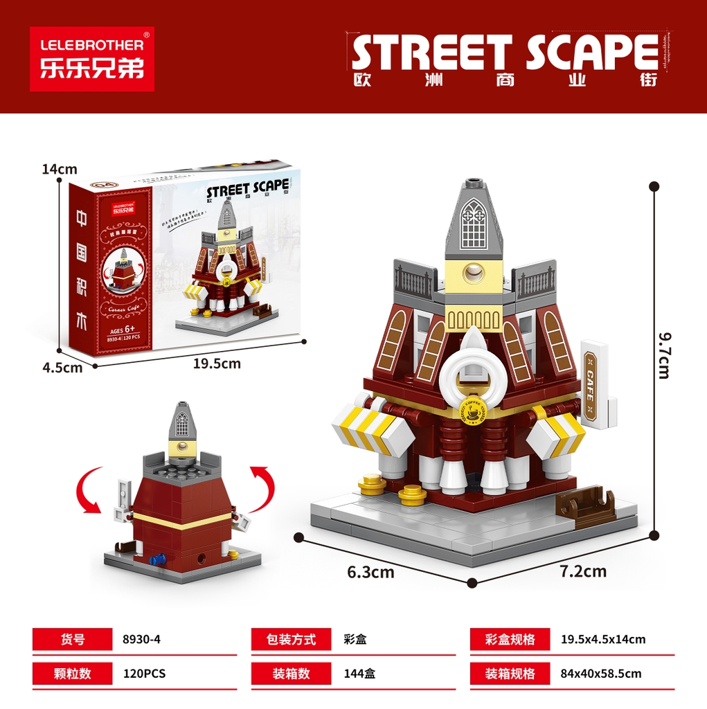 Bộ lắp ghép Nhà Kiến Trúc Châu Âu - 120 Mảnh Ghép. SKU: LG-8930-4 ( VAT 001-11-11 ) K123-T1-S4