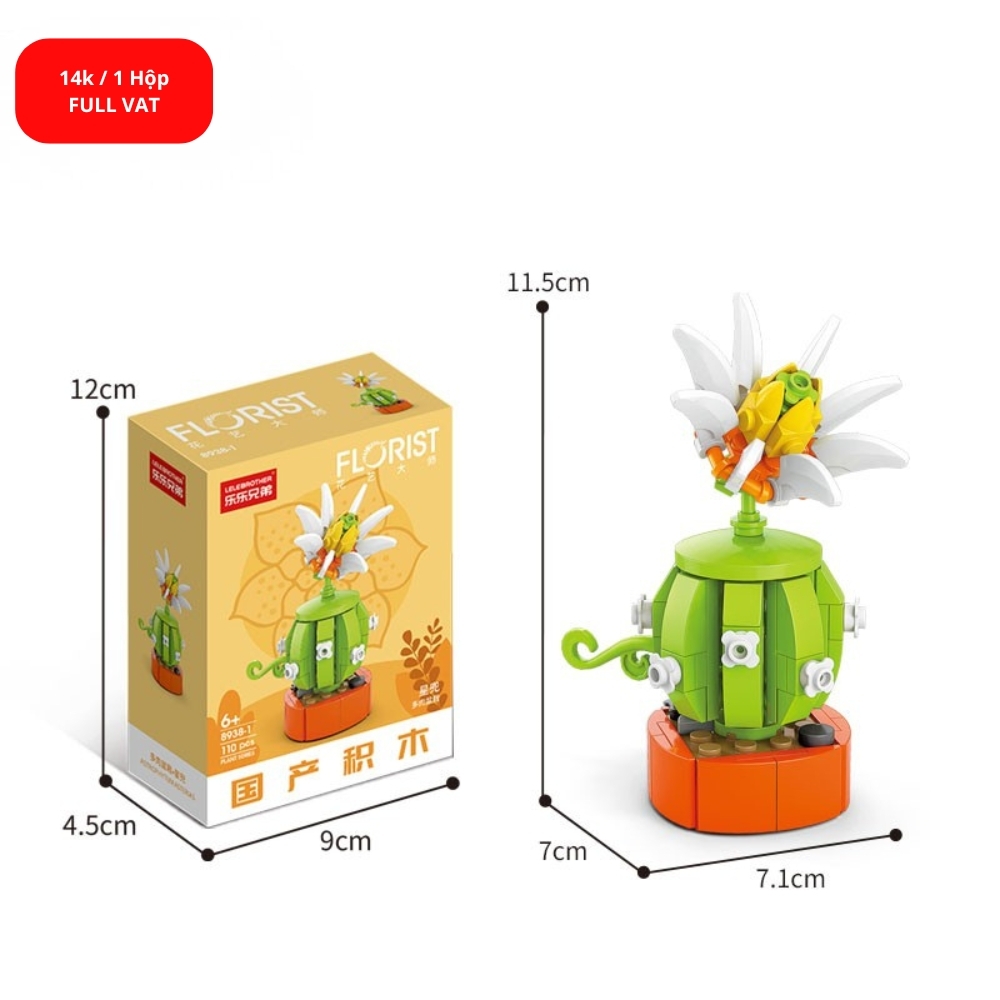 Bộ lắp ghép hoa 110pcs . SKU: LG-8938-1 ( VAT 001-06-11 ) K118-T1-S1