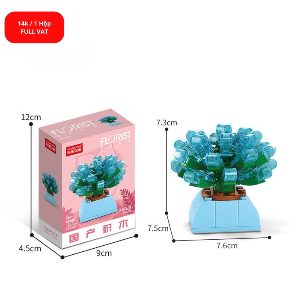 Bộ lắp ghép Hoa 126pcs . SKU: LG-8940-1 ( VAT 001-06-11 ) K130-T1-S1