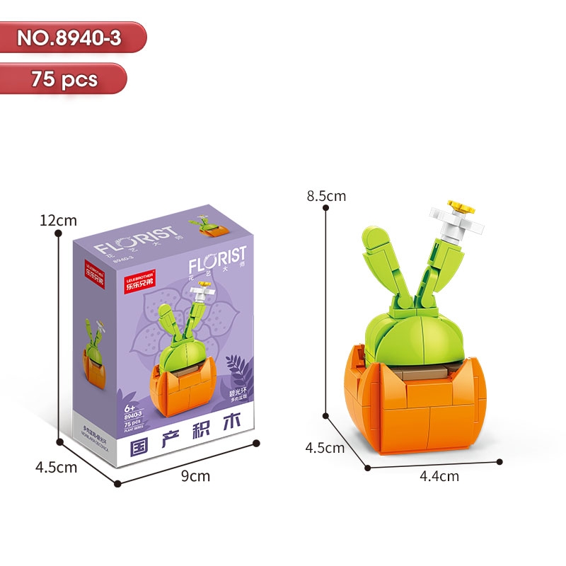 Bộ lắp ghép Hoa 75pcs . SKU: LG-8940-3 ( VAT 001-06-11 ) K130-T1-S3