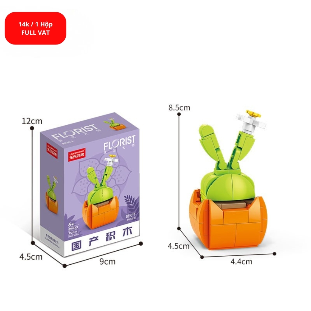 Bộ lắp ghép Hoa 75pcs . SKU: LG-8940-3 ( VAT 001-06-11 ) K130-T1-S3