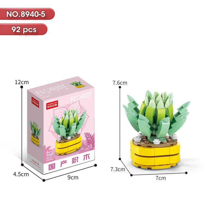 Bộ lắp ghép Hoa 92pcs. SKU: LG-8940-5 ( VAT 001-06-11 ) K130-T1-S5