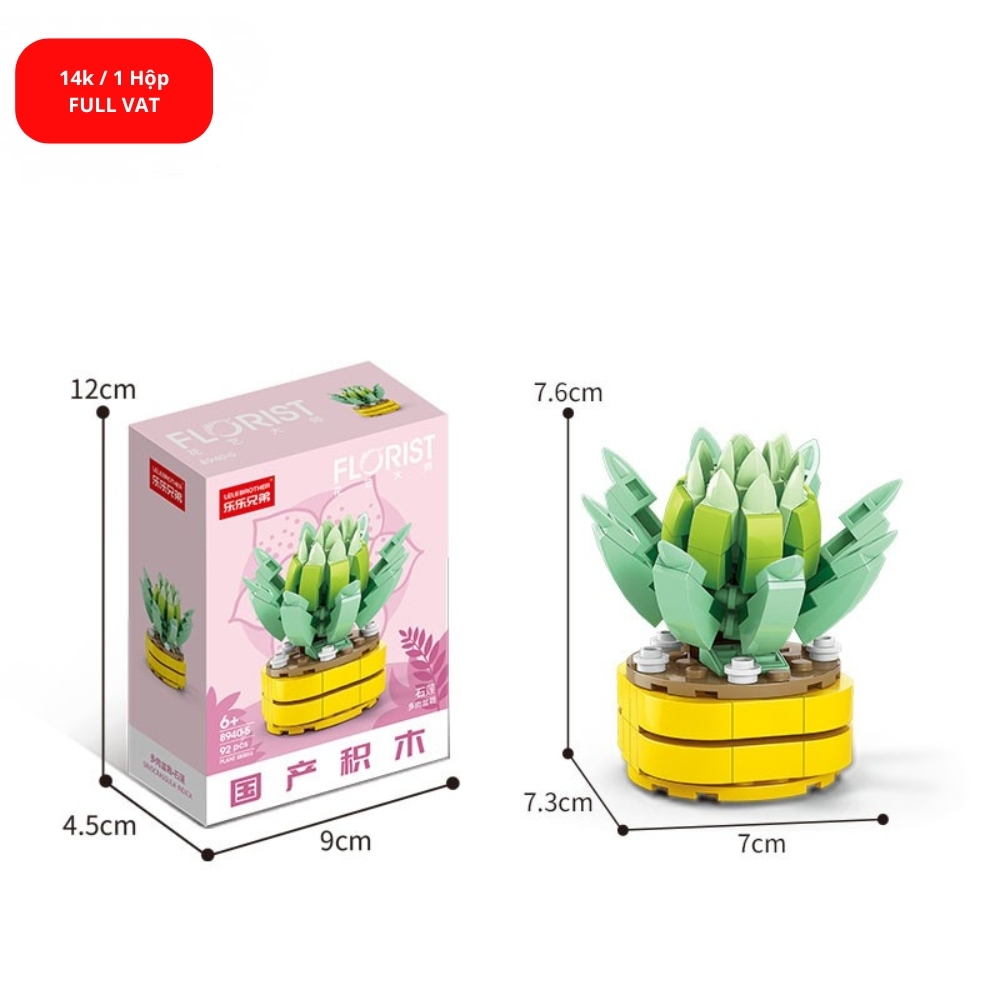 Bộ lắp ghép Hoa 92pcs. SKU: LG-8940-5 ( VAT 001-06-11 ) K130-T1-S5