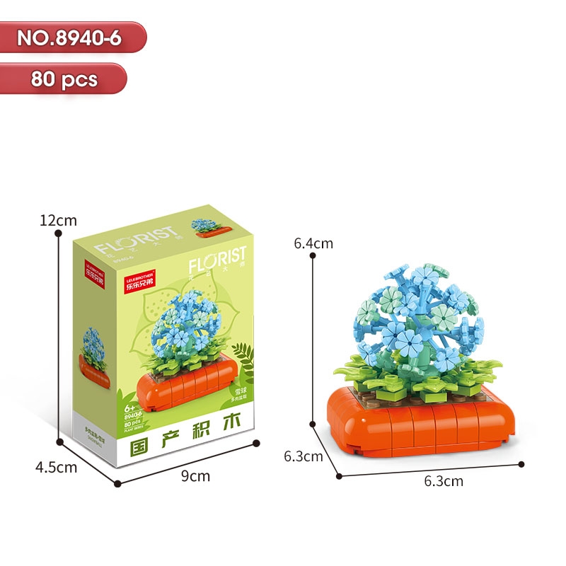 Bộ lắp ghép Hoa 80pcs. SKU: LG-8940-6 ( VAT 001-06-11 ) K130-T1-S6