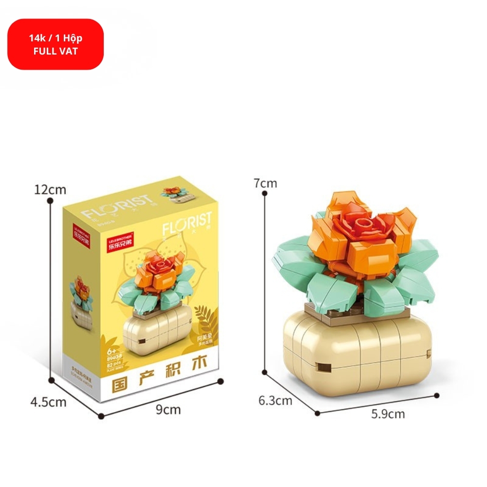 Bộ lắp ghép Hoa 82pcs. SKU: LG-8940-8 ( VAT 001-06-11 ) K130-T1-S8