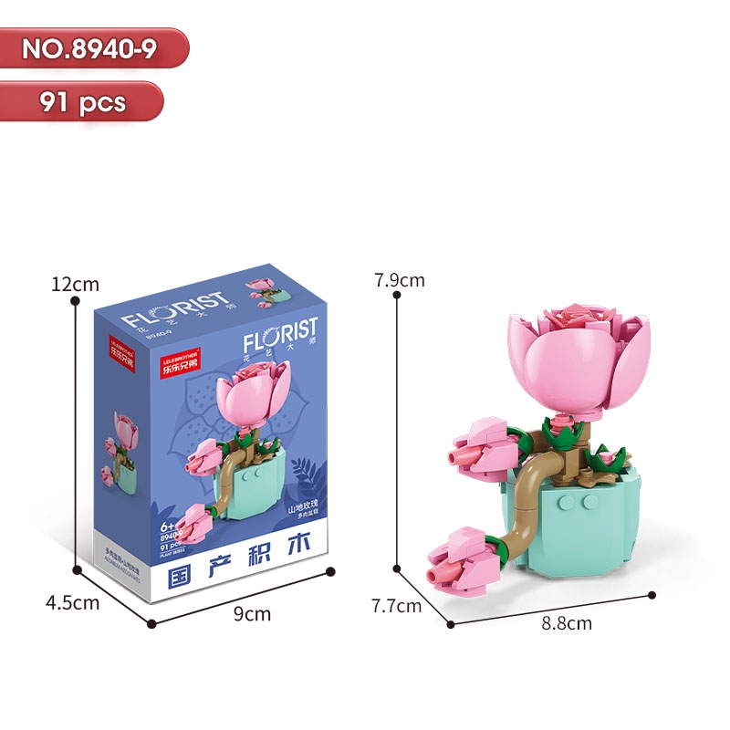 Bộ lắp ghép Hoa 91pcs. SKU: LG-8940-9 ( VAT 001-06-11 ) K130-T1-S9