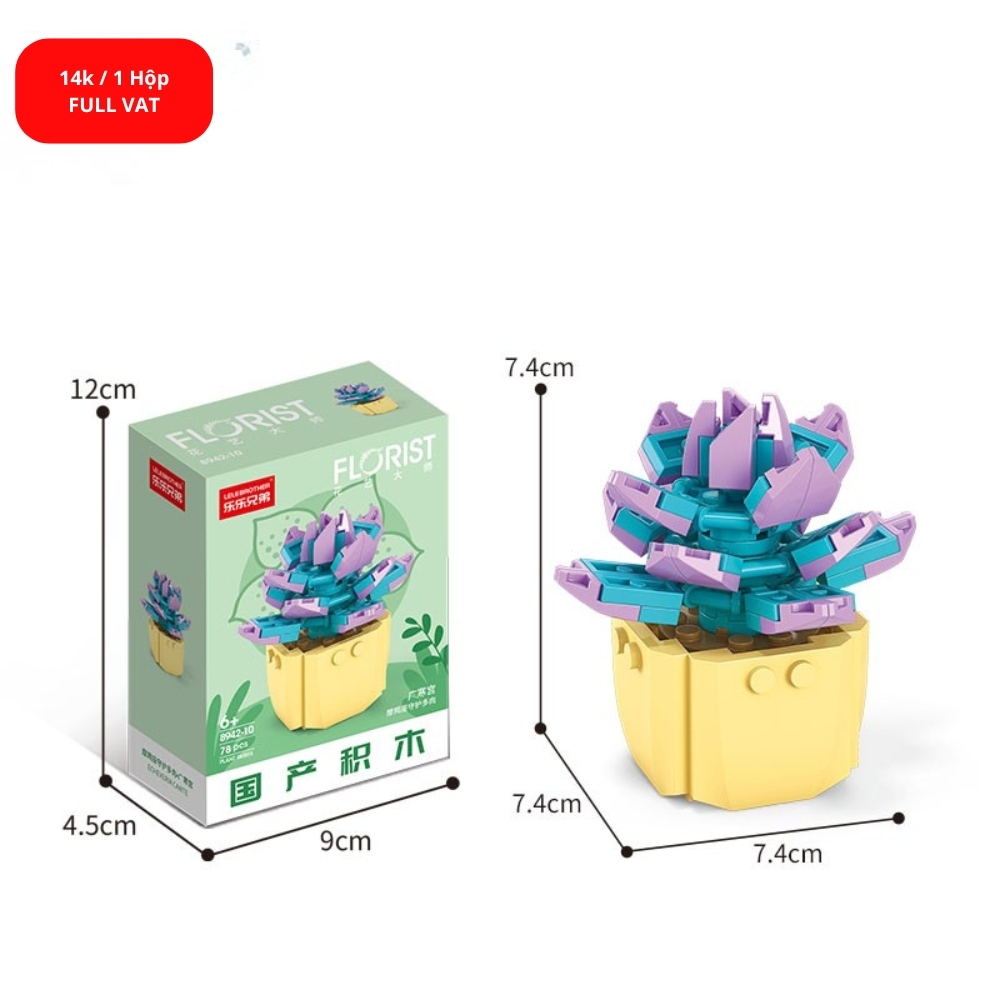 Bộ lắp ghép Hoa 78pcs. SKU: LG-8942-10 ( VAT 001-06-11 ) K131-T1-S10