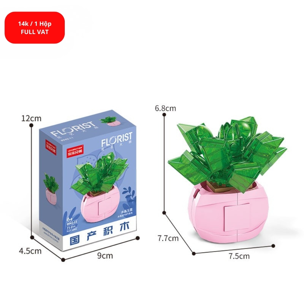 Bộ lắp ghép Hoa 71pcs. SKU: LG-8942-11 ( VAT 001-06-11 ) K131-T1-S11
