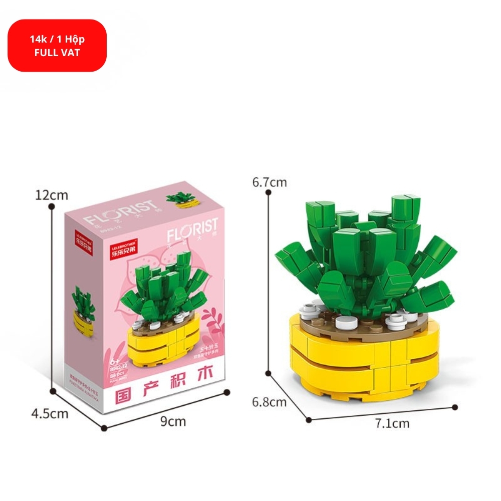 Bộ lắp ghép Hoa 88pcs. SKU: LG-8942-12 ( VAT 001-06-11 ) K131-T1-S12