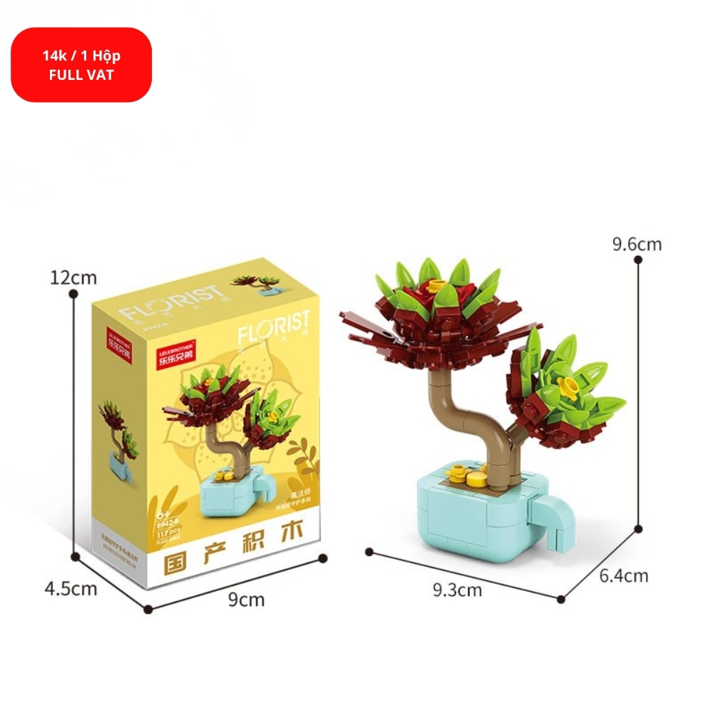 Bộ lắp ghép Hoa 117pcs. SKU: LG-8942-8 ( VAT 001-06-11 ) K131-T1-S8