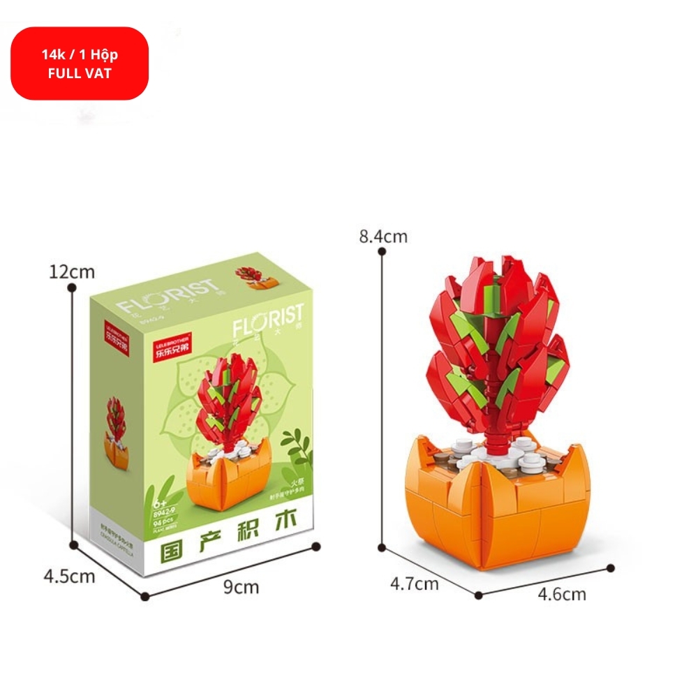 Bộ lắp ghép Hoa 94pcs. SKU: LG-8942-9 ( VAT 001-06-11 ) K131-T1-S9