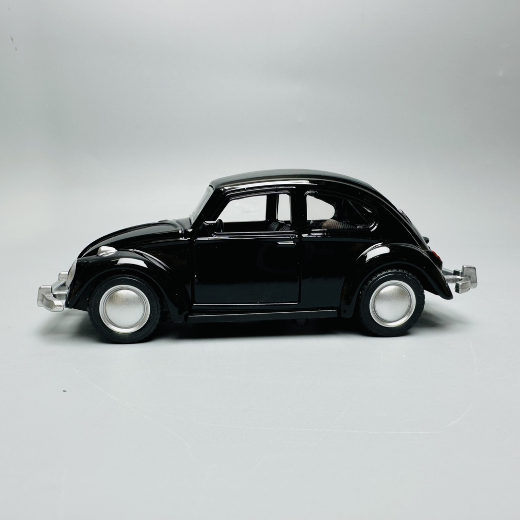 Mô Hình xe volkswagen beetle đen tỉ lệ 1:36 Hợp kim có thể mở cửa - bánh sau chạy cót - Dài 12cm - rộng 5cm - cao 4.5cm nặng : 200gram - FULL BOX : box màu SKU : oto185