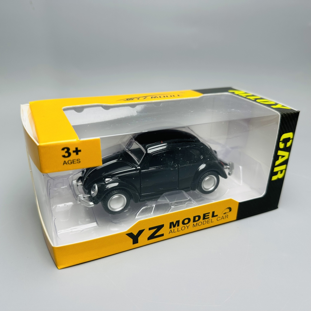 Mô Hình xe volkswagen beetle đen tỉ lệ 1:36 Hợp kim có thể mở cửa - bánh sau chạy cót - Dài 12cm - rộng 5cm - cao 4.5cm nặng : 200gram - FULL BOX : box màu SKU : oto185