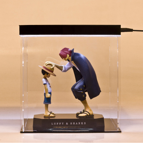 Mô hình đồ chơi - Luffy và Shanks tóc đỏ -  One Piece - N4-K3-BL2
