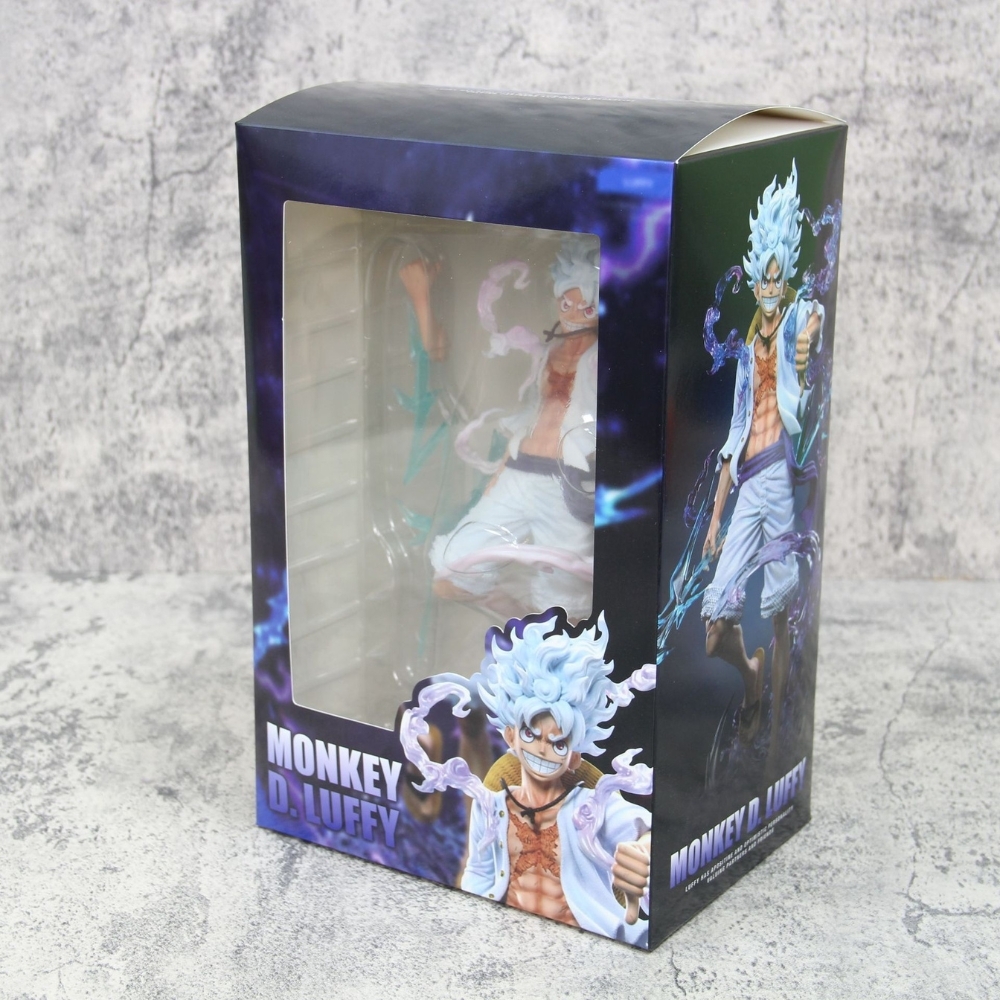 Mô Hình OnePiece Luffy gear 5 dáng đứng tay cầm sét Đế Đục - Cao 24cm - Nặng 400gram , Figure OnePiece - Full Box - N1-K29-T5-S3