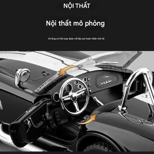 Mô Hình Xe đua cổ mui trần màu xanh tỉ lệ 1:22 Hợp kim có thể mở cửa - bánh sau chạy cót - Dài 20cm - rộng 9cm - cao 6.5cm - nặng : 800gram - FULL BOX : box màu SKU : oto-CZ241452 - (VAT: 003-01-180)