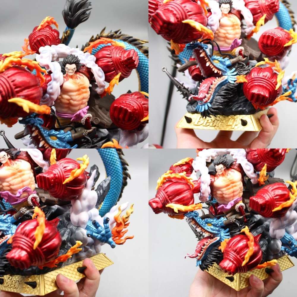 Hàng Thanh Lý Đã Qua Sử Dụng - Mô Hình One Piece Luffy đại chiến Kaido - Cao 20cm - nặng 2kg2 - Figure OnePiece - box màu -