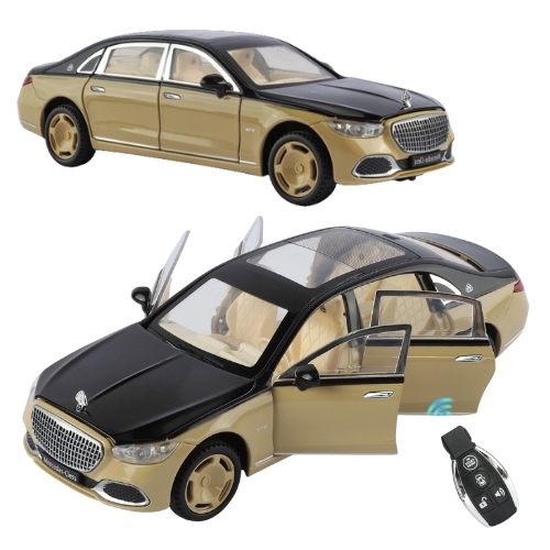 Mô Hình Xe Oto Maybach S680 tỉ lệ 1:24 , Hợp kim , có âm thanh , có đèn , có điều khiển mở cửa - Dài 20cm - rộng 8cm - cao 7.4cm - FULL BOX : box - SKU: YC001 - (VAT: 003-01-230)