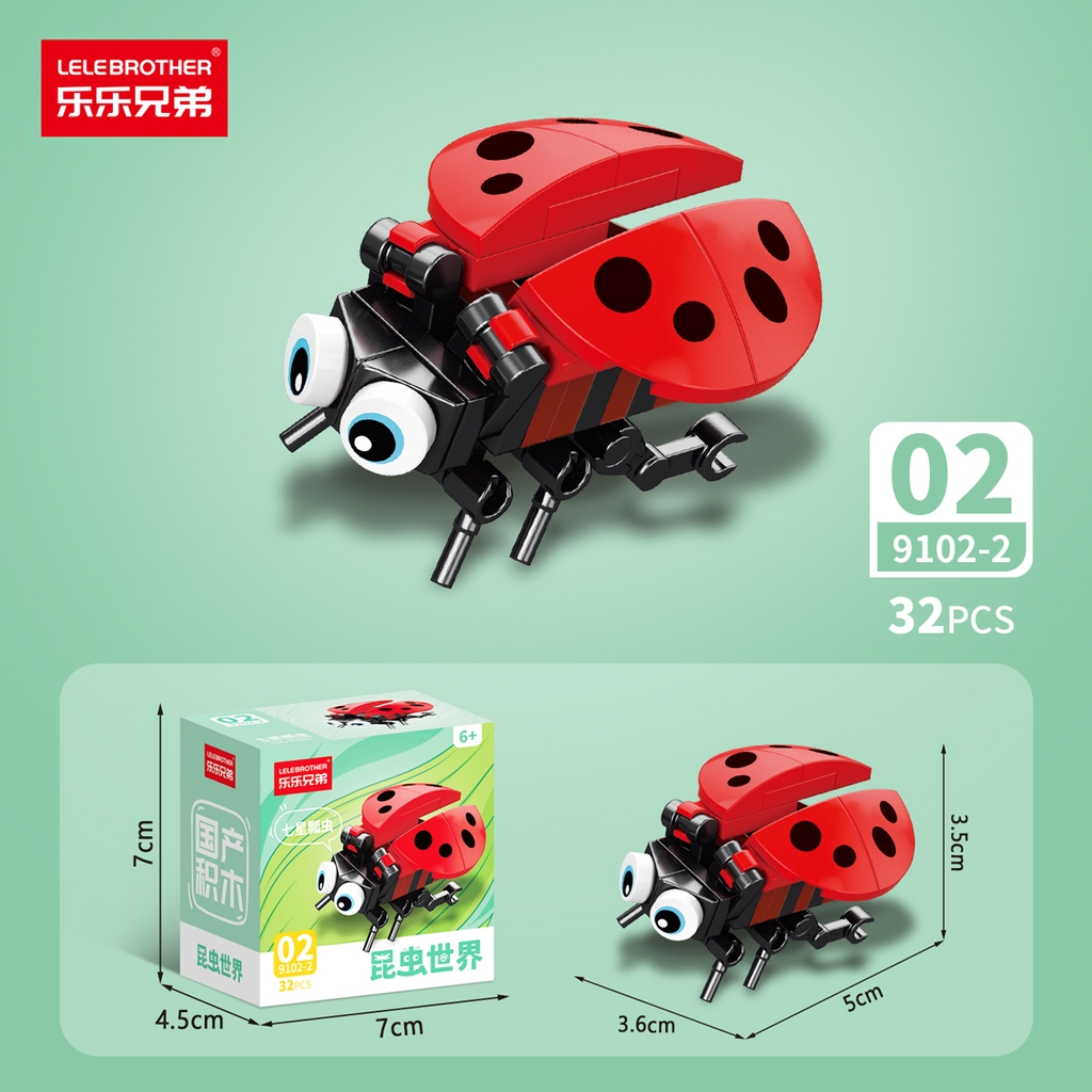 Combo 10 Mẫu Bộ Lắp Ghép Mô Hình Côn Trùng - (10 Mẫu nhỏ lắp thành 1 mẫu to) - SKU: LG-9102 ( VAT 001-C10-30 ) - K117-T1,T2-S10-11-12