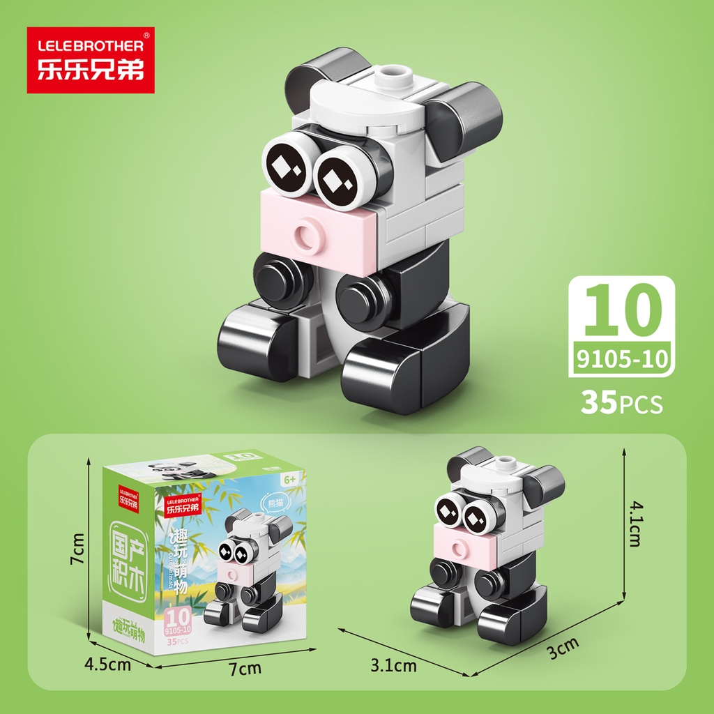 Combo 10 Mẫu Bộ Lắp Ghép Mô Hình Động Vật - (10 Mẫu nhỏ lắp thành 1 mẫu to) - SKU:  LG-9105 ( VAT 001-C10-30 ) - K94-T2-S1-2-3-4