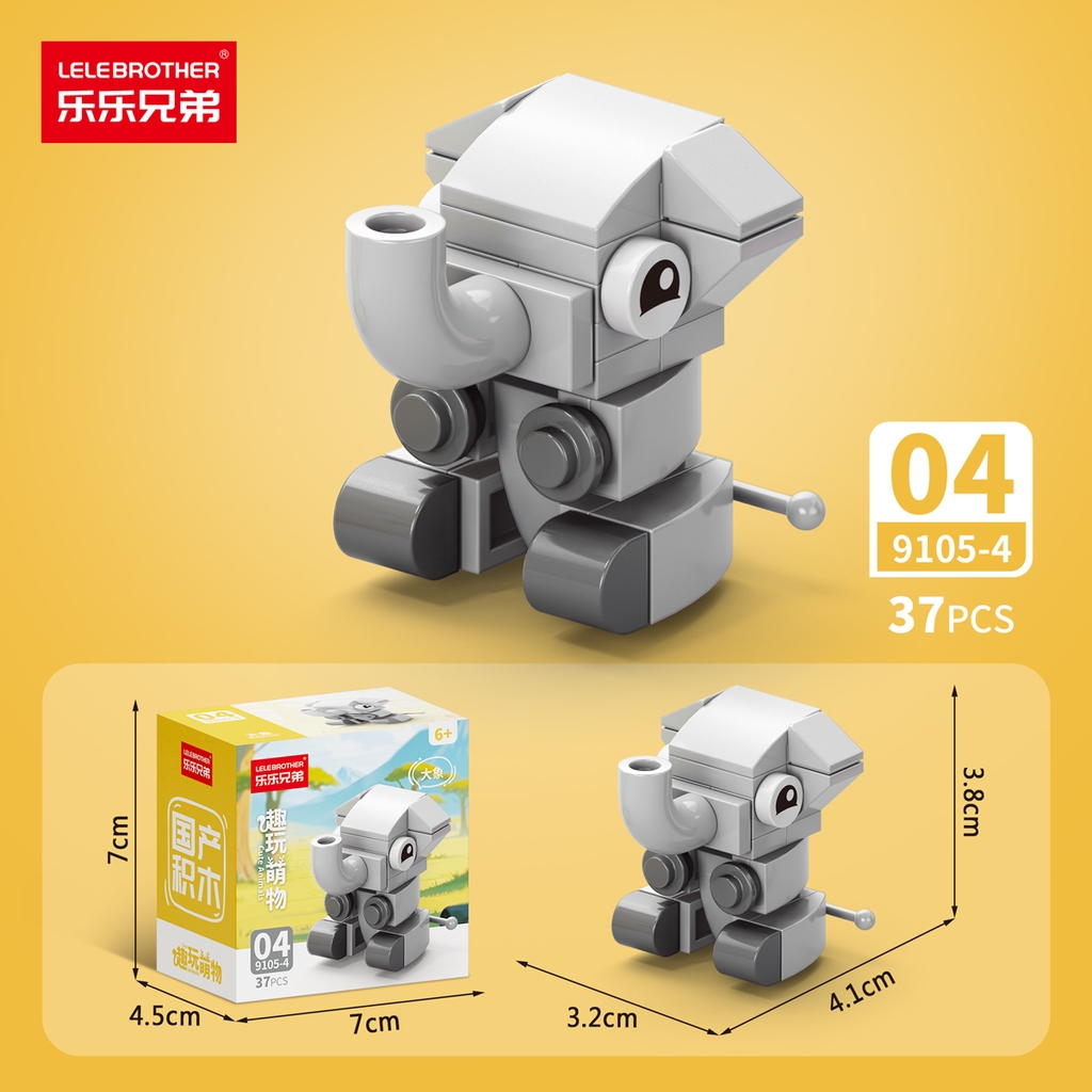 Combo 10 Mẫu Bộ Lắp Ghép Mô Hình Động Vật - (10 Mẫu nhỏ lắp thành 1 mẫu to) - SKU:  LG-9105 ( VAT 001-C10-30 ) - K94-T2-S1-2-3-4