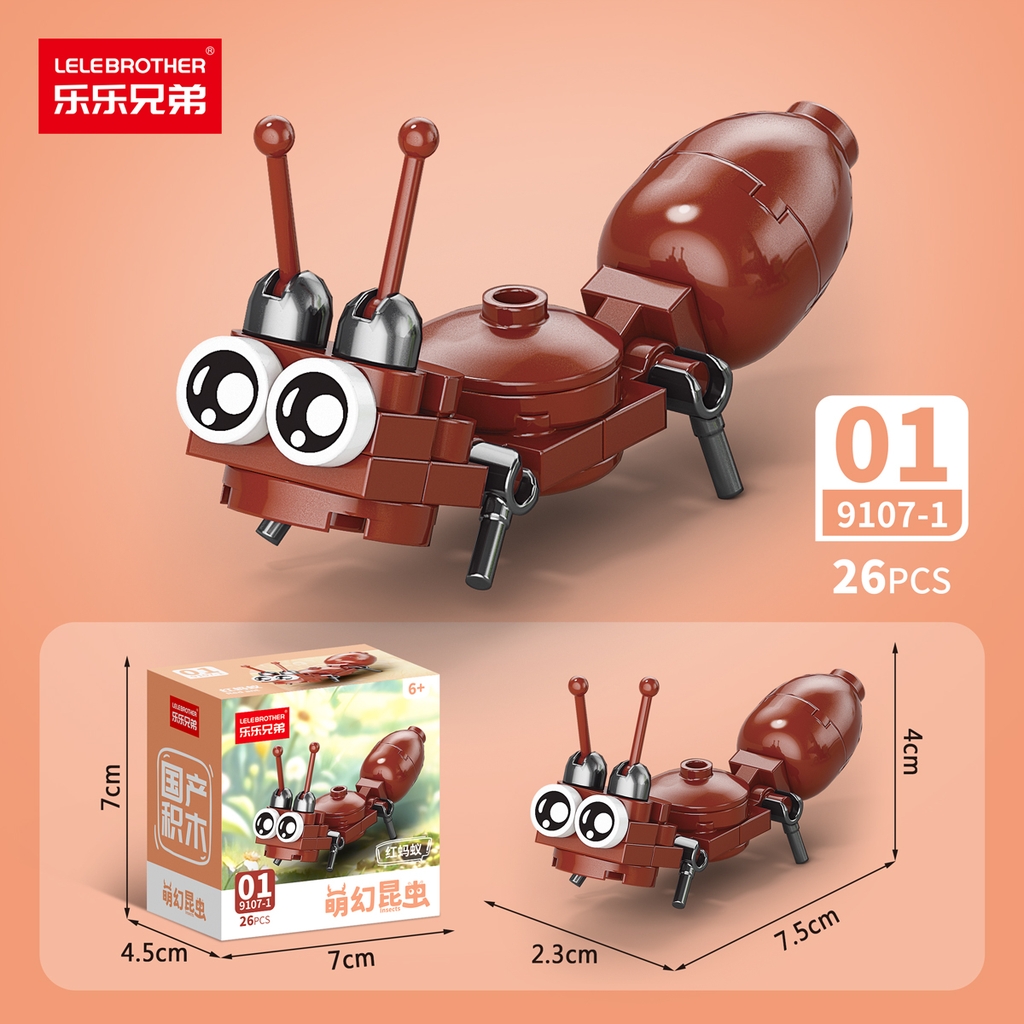 Combo 10 Mẫu Bộ Lắp Ghép Mô Hình Côn Trùng - (10 Mẫu nhỏ lắp thành 1 mẫu to) - SKU: LG-9107 ( VAT 001-C10-30 ) - K100-T1-S1-2-3-4-5, K99-T1-S1