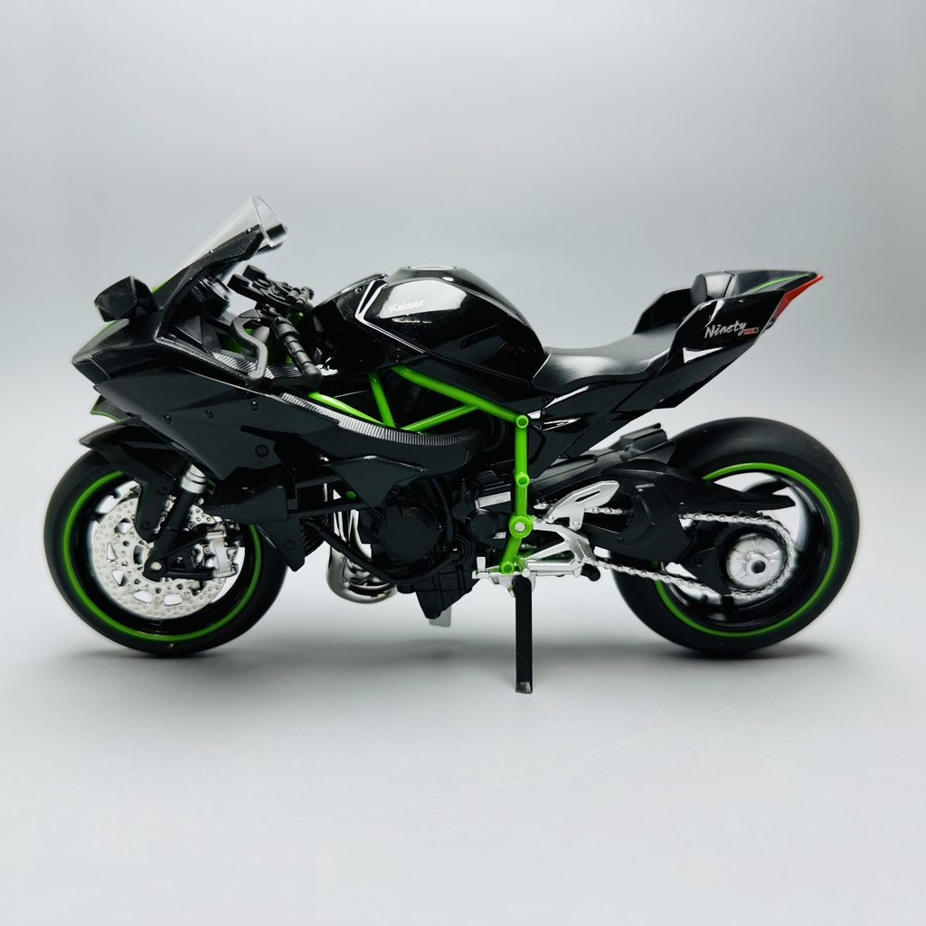 Mô Hình Xe máy ninja H2R 1:12 Hợp kim - Có tiếng - đèn pha sáng - Dài 17.5cm - rộng 6.5cm - cao 10cm - nặng ~ 700gram - FULL BOX : box màu SKU : oto152