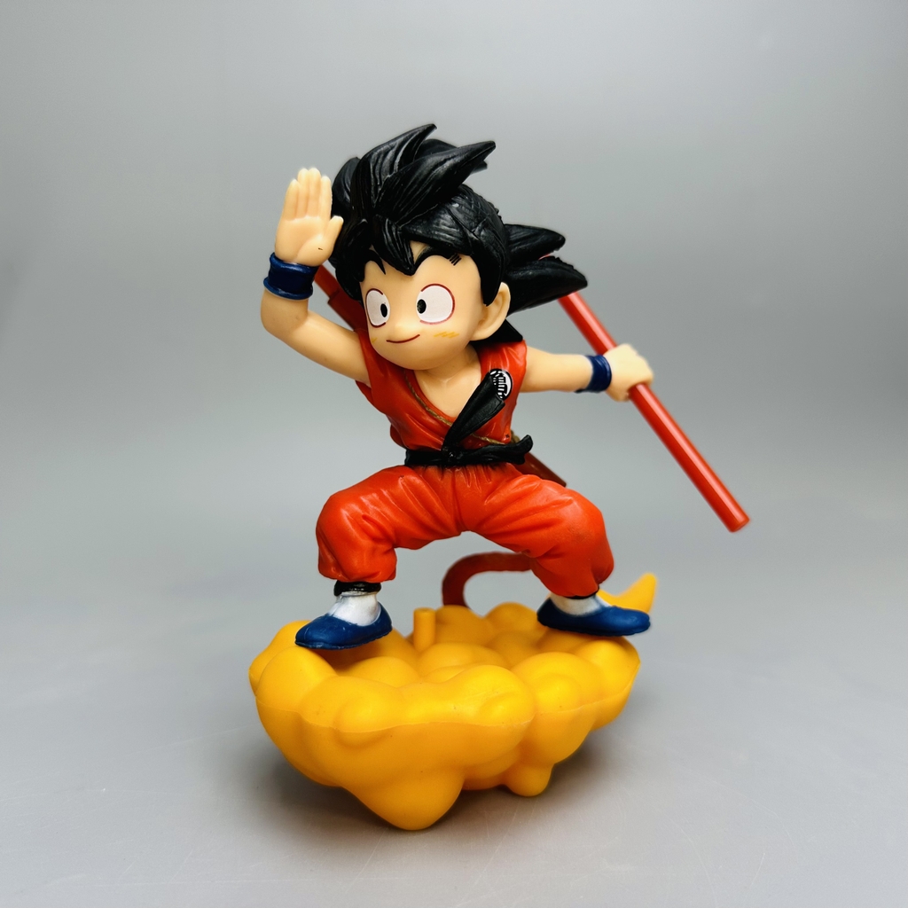 Mô Hình DragonBall  Goku kid cưỡi mây cao 13cm , figure DragonBall , No box