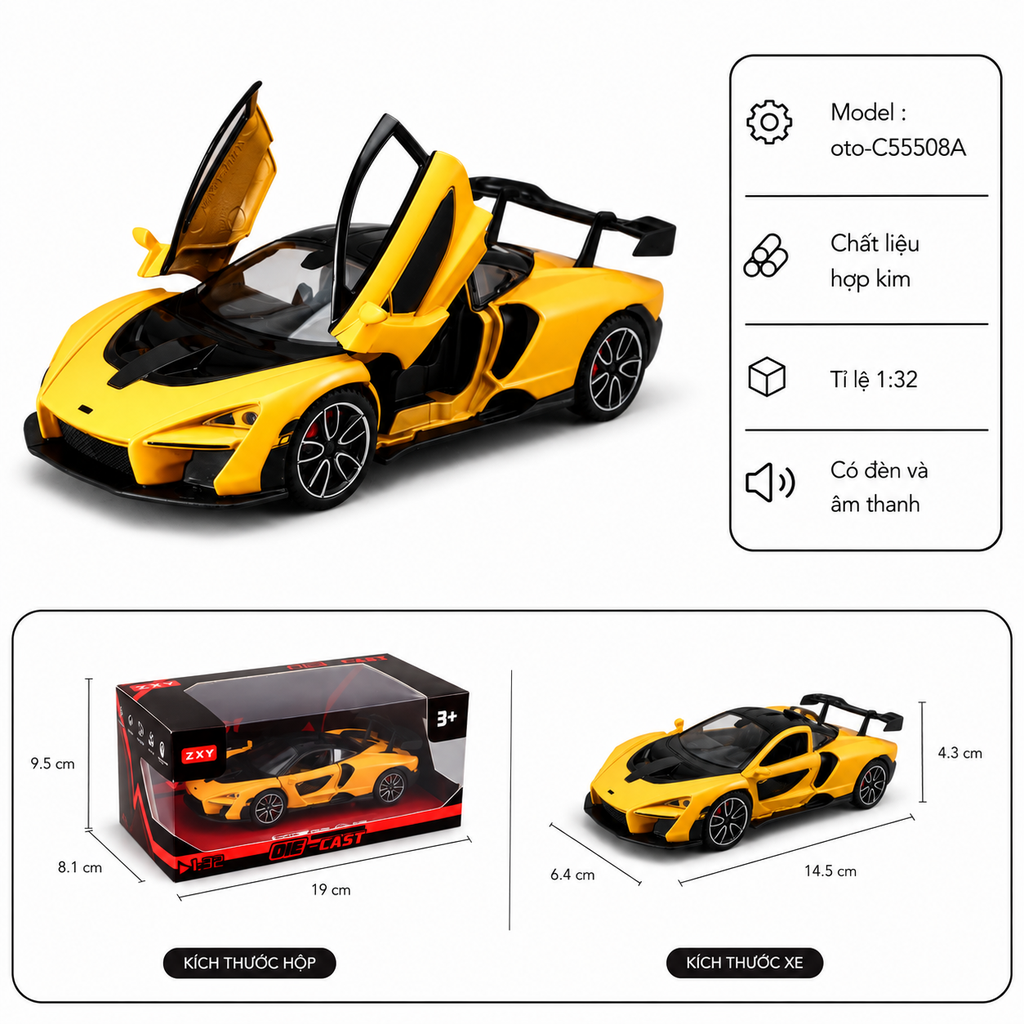 Xe hợp kim 1:32 - SKU : oto-C55508A - ( VAT :  003-01-70 )