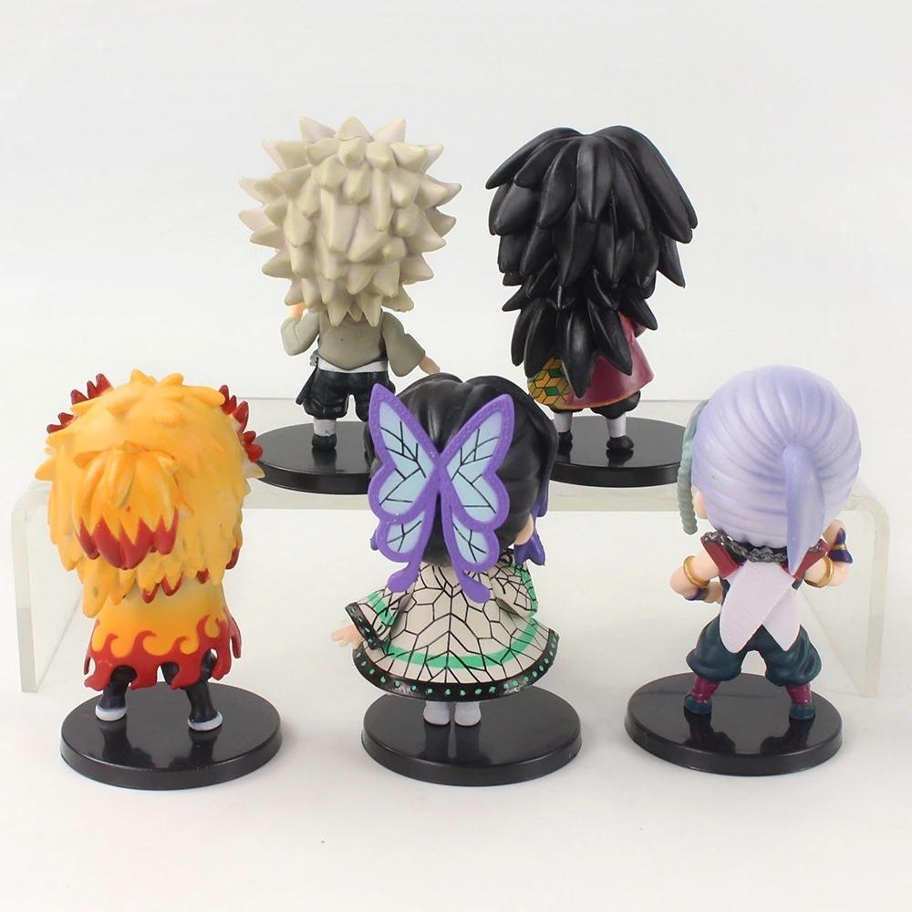 Mô hình Demon Slayer Bộ 10 các nhân vật thanh gươm diệt quỷ , cao 7 - 8 cm - Figure Kimetsu No Yaiba - No Box - N3-K44-T1-S3