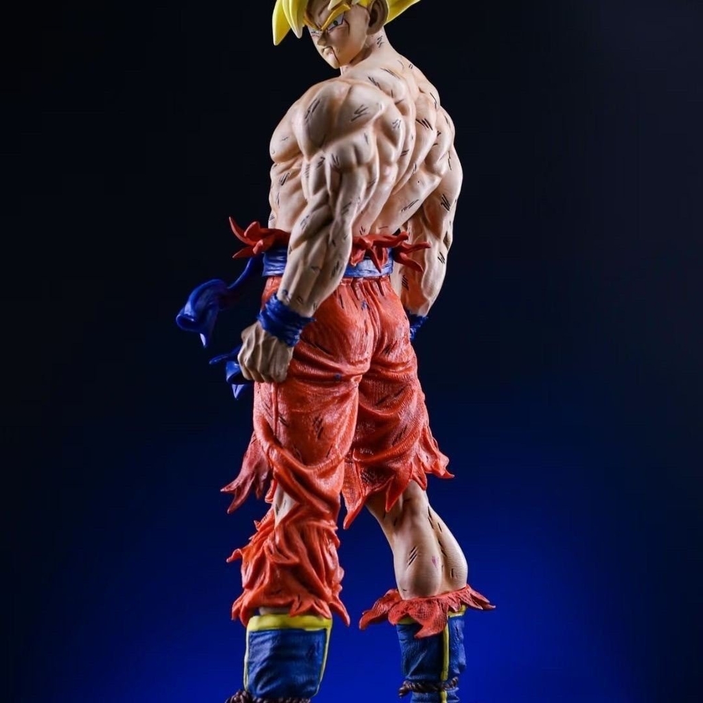 Mô Hình Goku Cởi Trần Hàng Thường Bản Có Đế - cao 42cm - nặng 1.2kg - DragonBall - Có Hộp Màu - N1-K23-T3-S1
