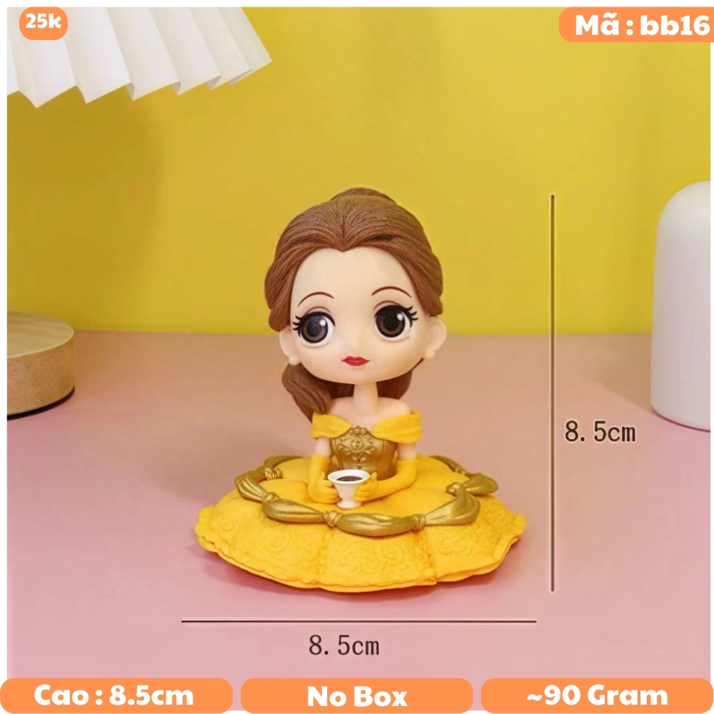 Mô Hình Công Chúa Váy Vàng - Cao : 8.5cm Nặng 90gr - No Box - ( VAT : G873-78 )-  K19-T1-S2