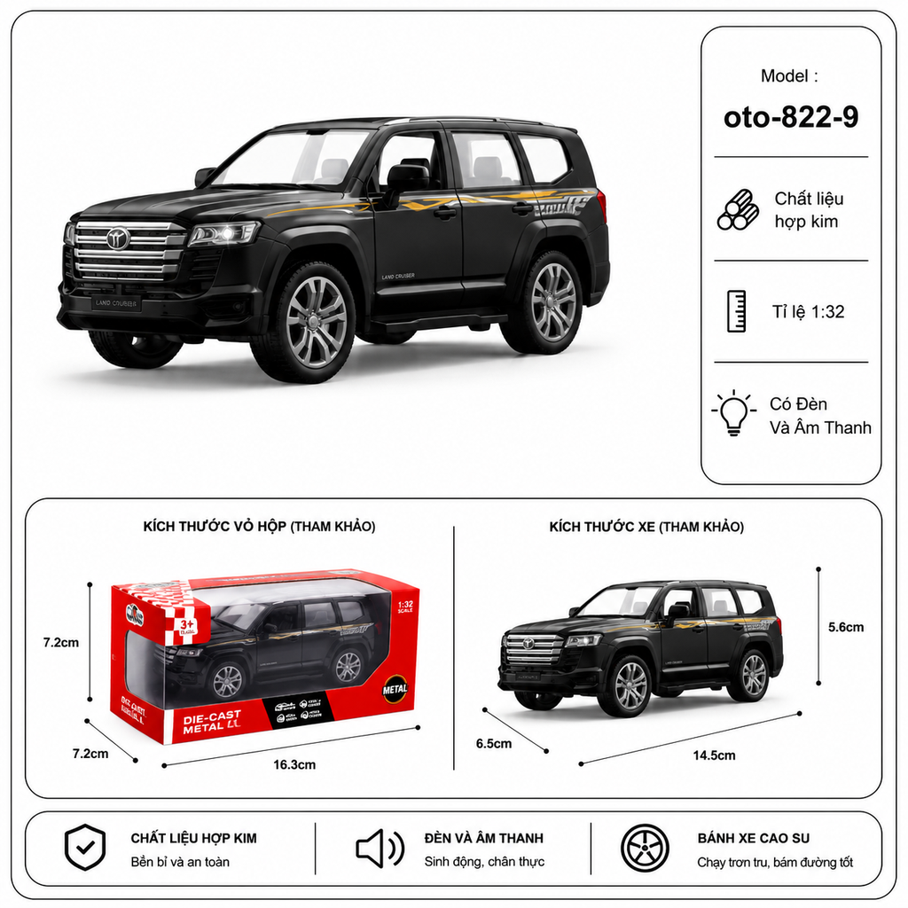 Xe thể thao nhiều màu sắc chất liệu hợp kim , tỉ lệ 1:32 : SKU : oto-822-9 ( Vat : 103-01-70 )