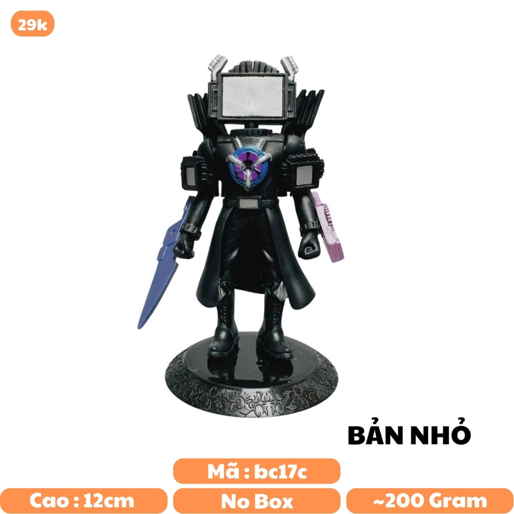 Mô Hình skibiditi camera man toys kiếm hồng bản nhỏ nhân vật trong Skibidi Toilet - Cao 13cm - nặng 200Gram - Bọc túi OPP - No Box