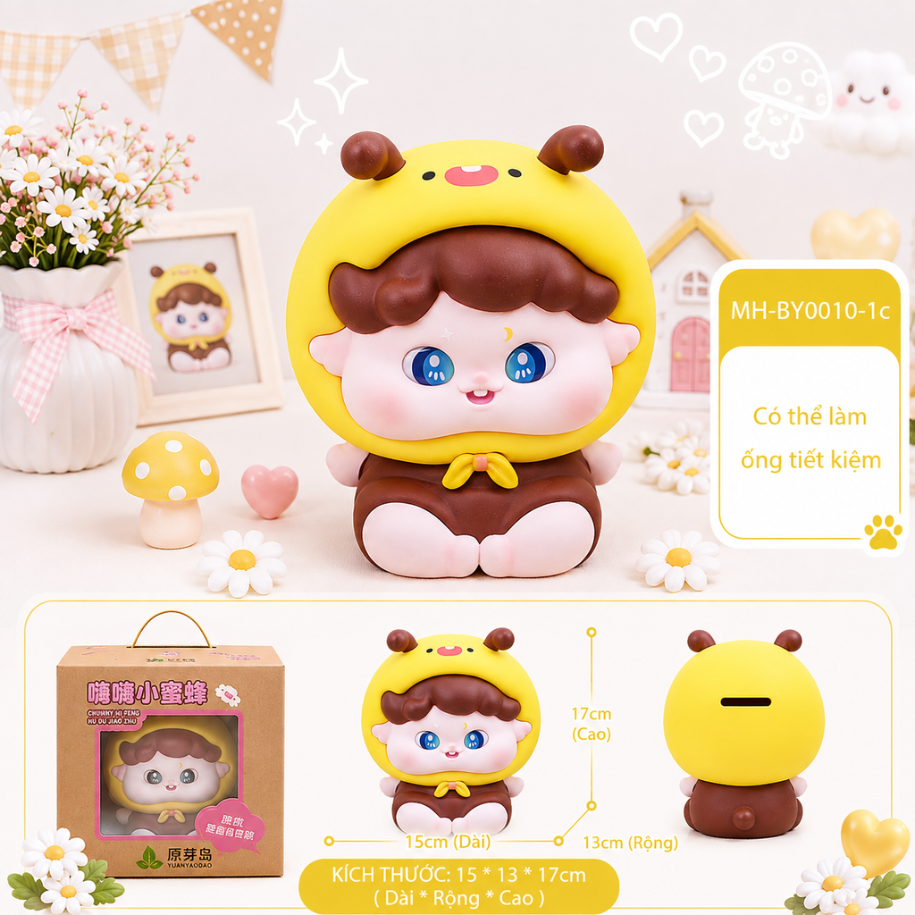 Mô Hình Các Con Vật Cosplay Hình Thú Dễ Thương Size Nhỏ KT 15*13*17cm - SKU : MH-BY0010-1 - (VAT: MH003)
