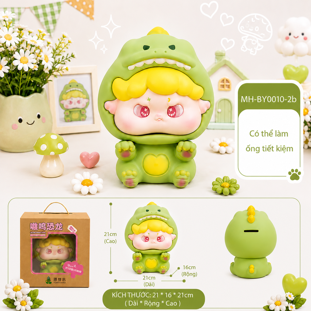 Mô Hình Các Con Vật Cosplay Hình Thú Dễ Thương Size Nhỡ KT 21*16*21cm- SKU : MH-BY0010-2 - (VAT: 002-09-90)