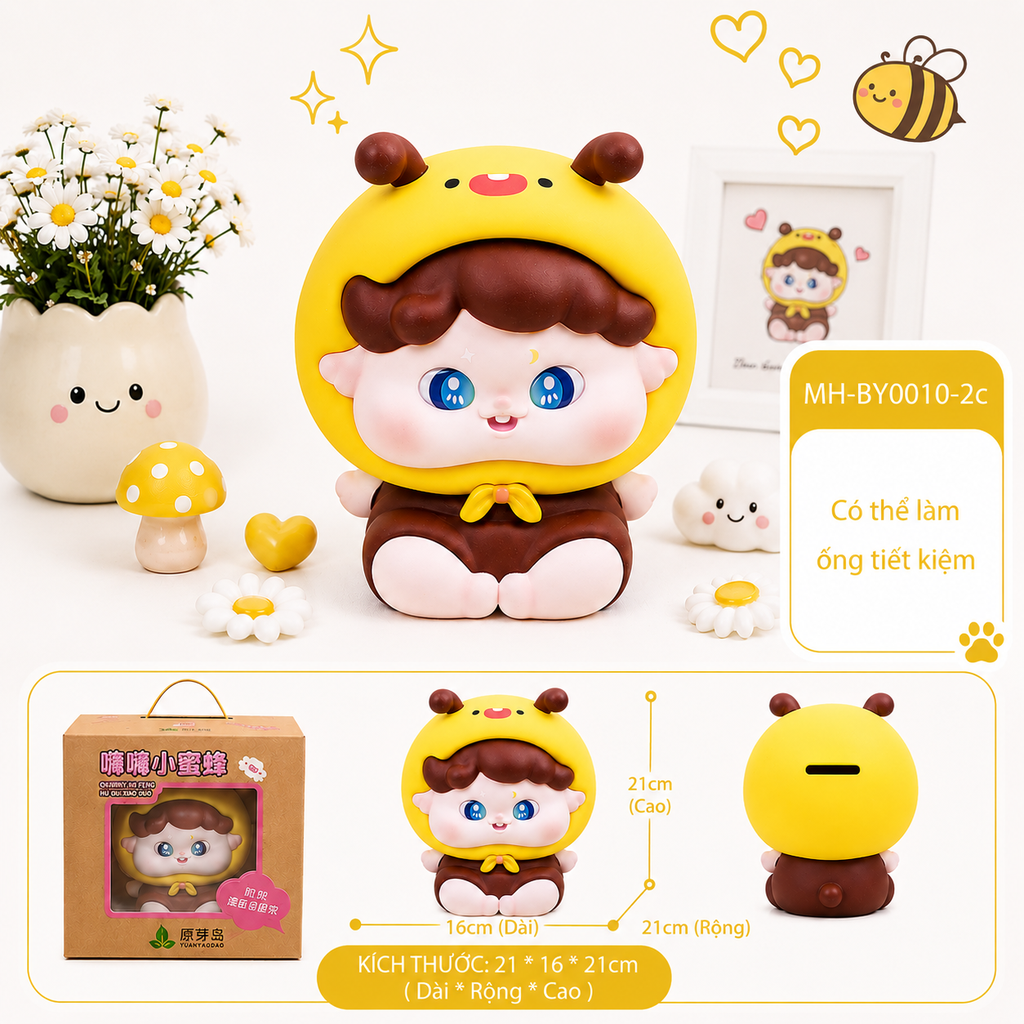 Mô Hình Các Con Vật Cosplay Hình Thú Dễ Thương Size Nhỡ KT 21*16*21cm- SKU : MH-BY0010-2 - (VAT: 002-09-90)