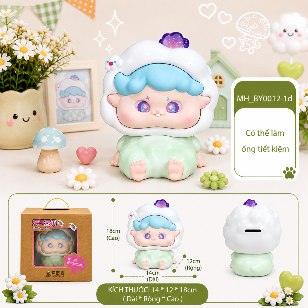 Mô Hình Các Con Vật Cosplay Thời Tiết Size Nhỏ KT 14*12*18cm - SKU : MH-BY0012-1 - (VAT: 002-09-90)