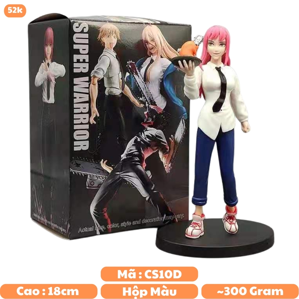 Mô Hình Chainsaw Man Makima dáng đứng siêu đẹp - cao 18cm nặng 300g - Figure Chainsaw Man - Có hộp màu - N1-K44-T2-S3