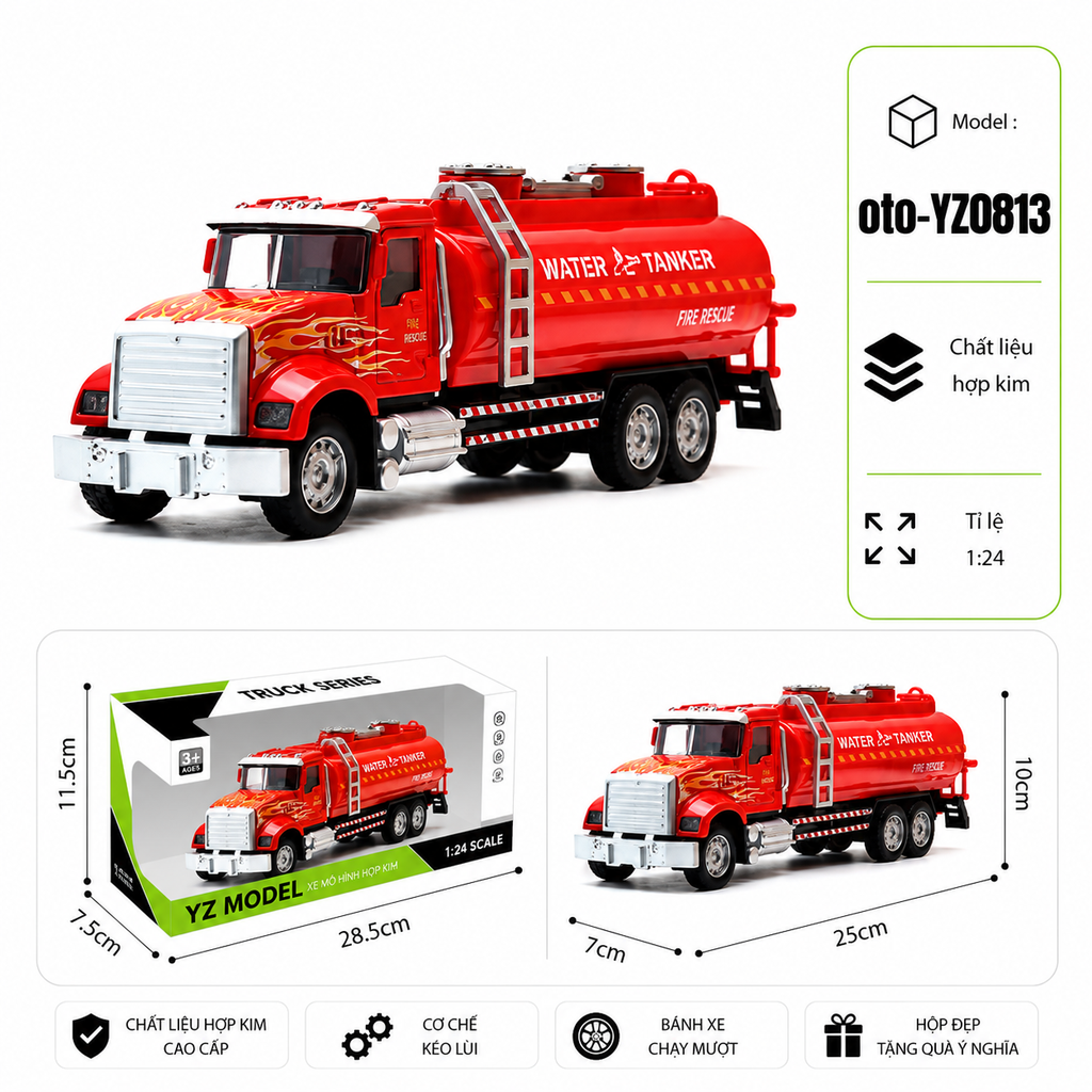 Xe Quân Sự có nhiều kiểu dáng , chất liệu hợp kim , tỉ lệ 1:24 : SKU : oto-YZ0813 ( Vat : 103-15-50 )