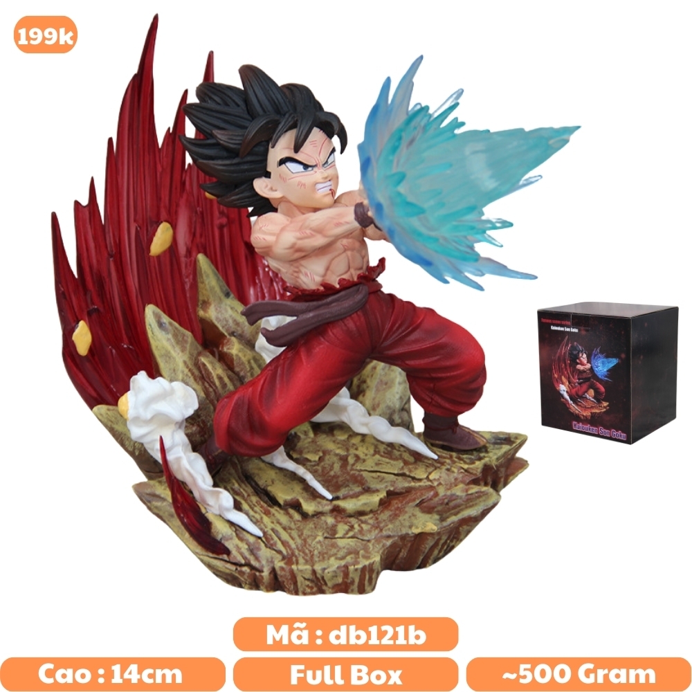Mô hình DragonBall goku bắn chưởng - Cao 14cm - nặng 450gram + FULL BOX có LED - Dragon Ball - Có Hộp màu - N1-K28-T4-S1